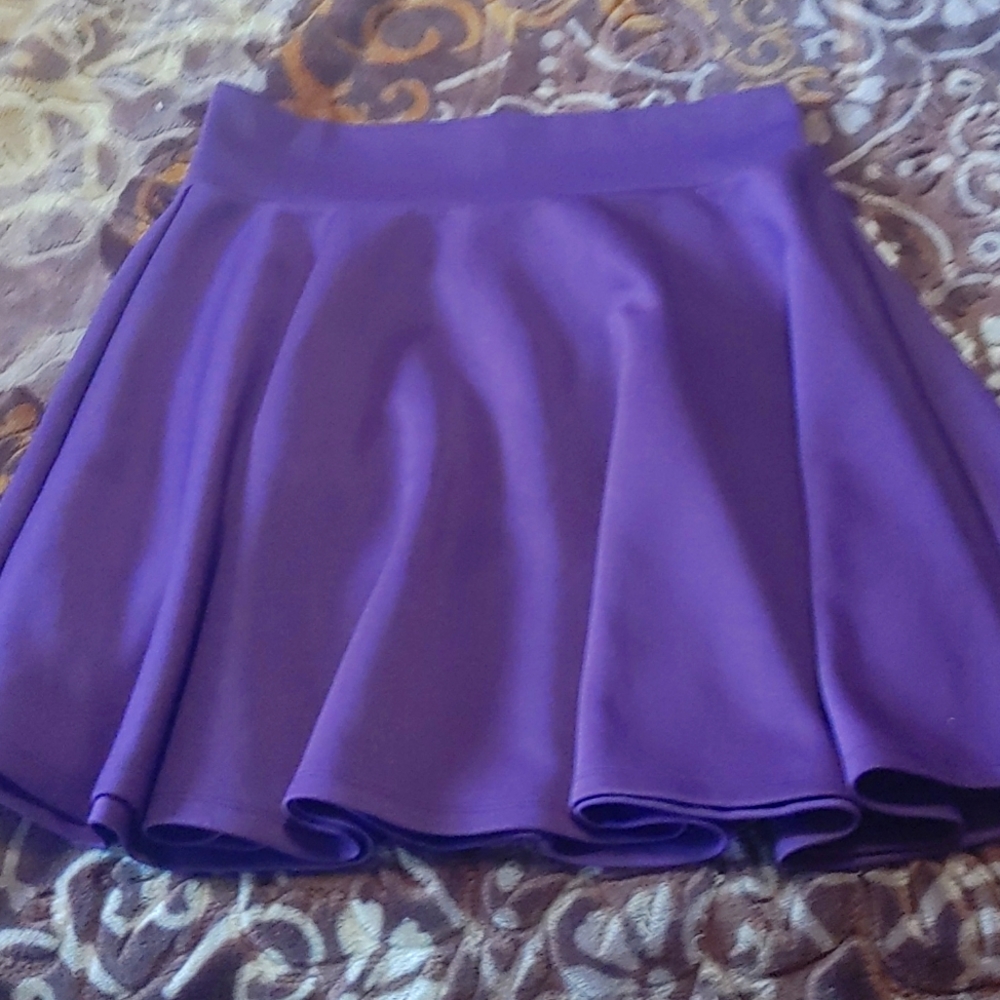 Purple mini skirt